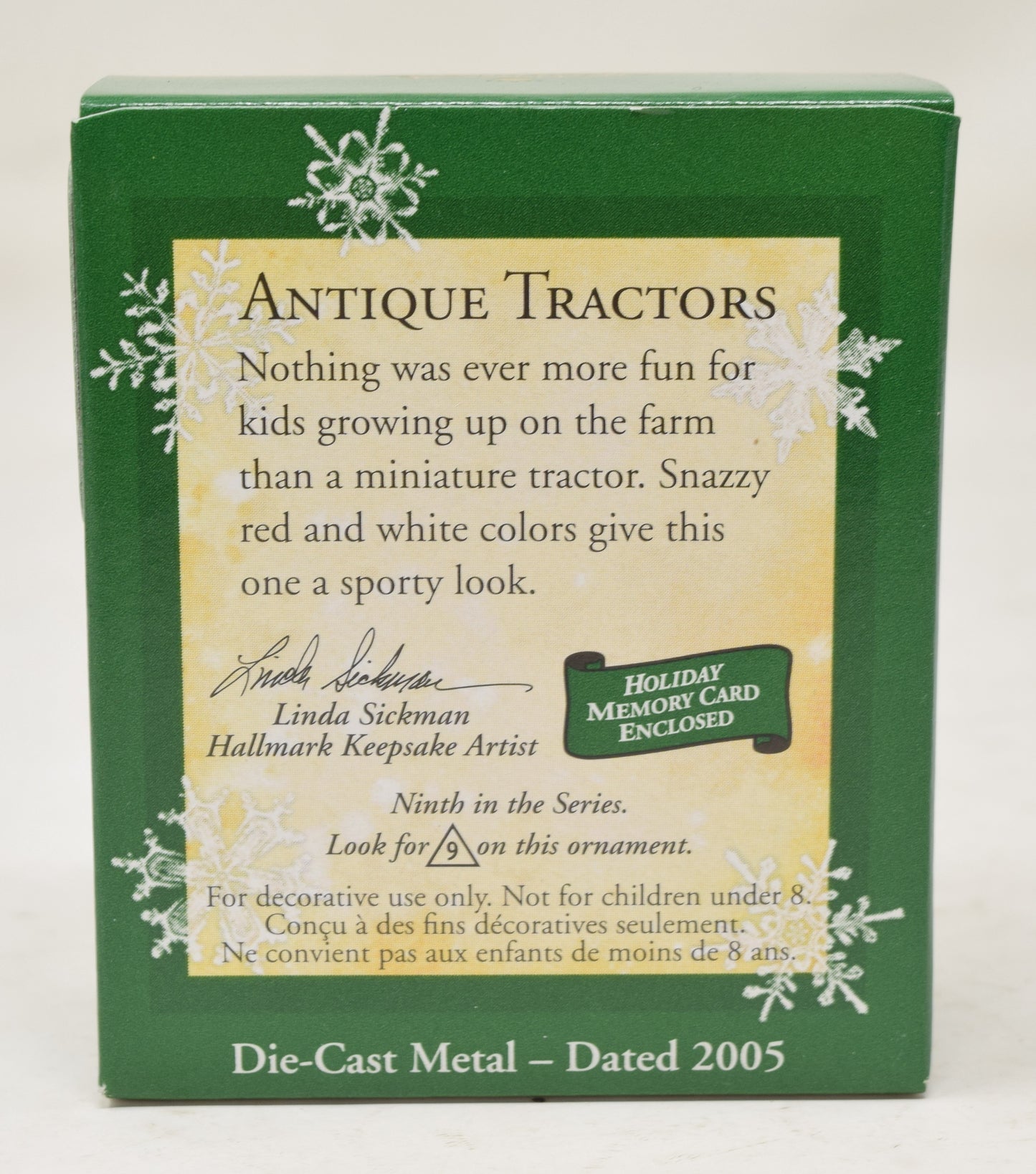 Hallmark Keepsake Ornament Antique Tractors Christmas Tree 2005 NIB