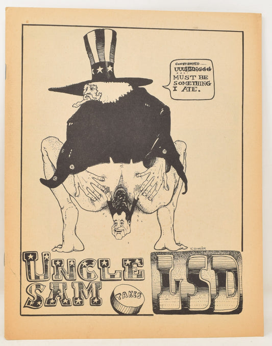 Uncle Sam Takes LSD Magazine Rip Off 1972 VF Fred Schrier