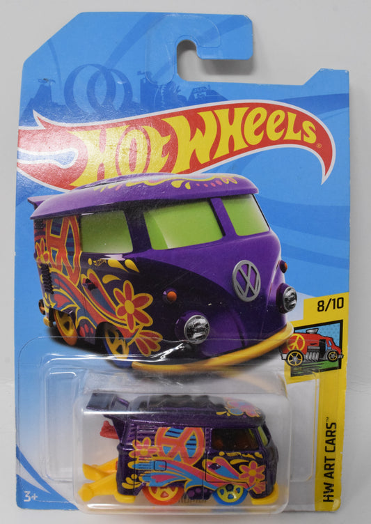 Hot Wheels Kool Kombi HW Art Cars 8/10 Purple DieCast Car New - Golden Apple Comics