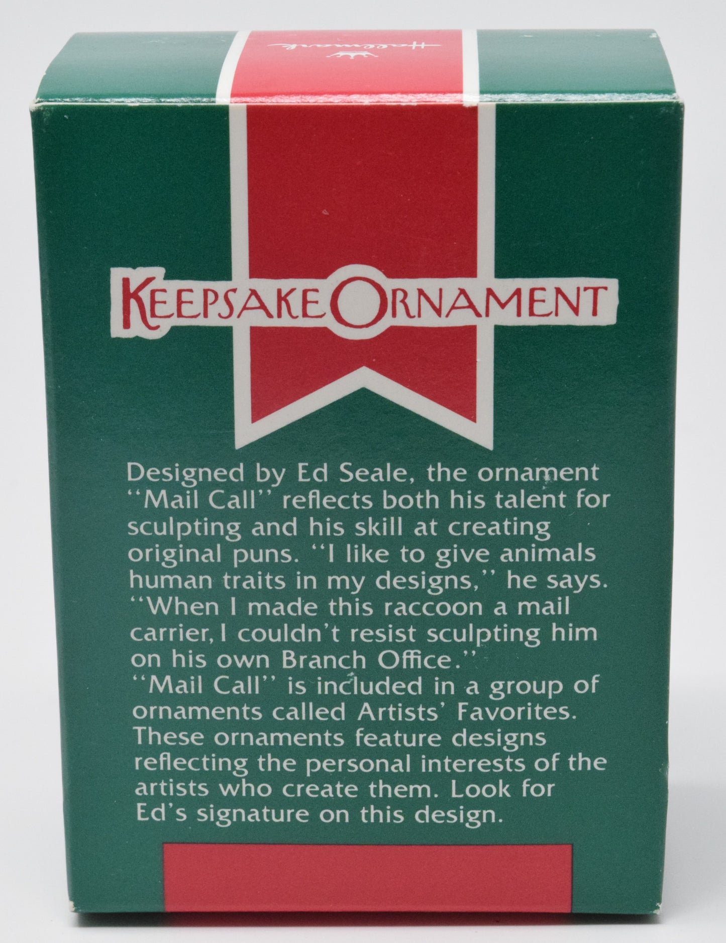 Hallmark Keepsake Mail Call Christmas Ornament 1989 NIB