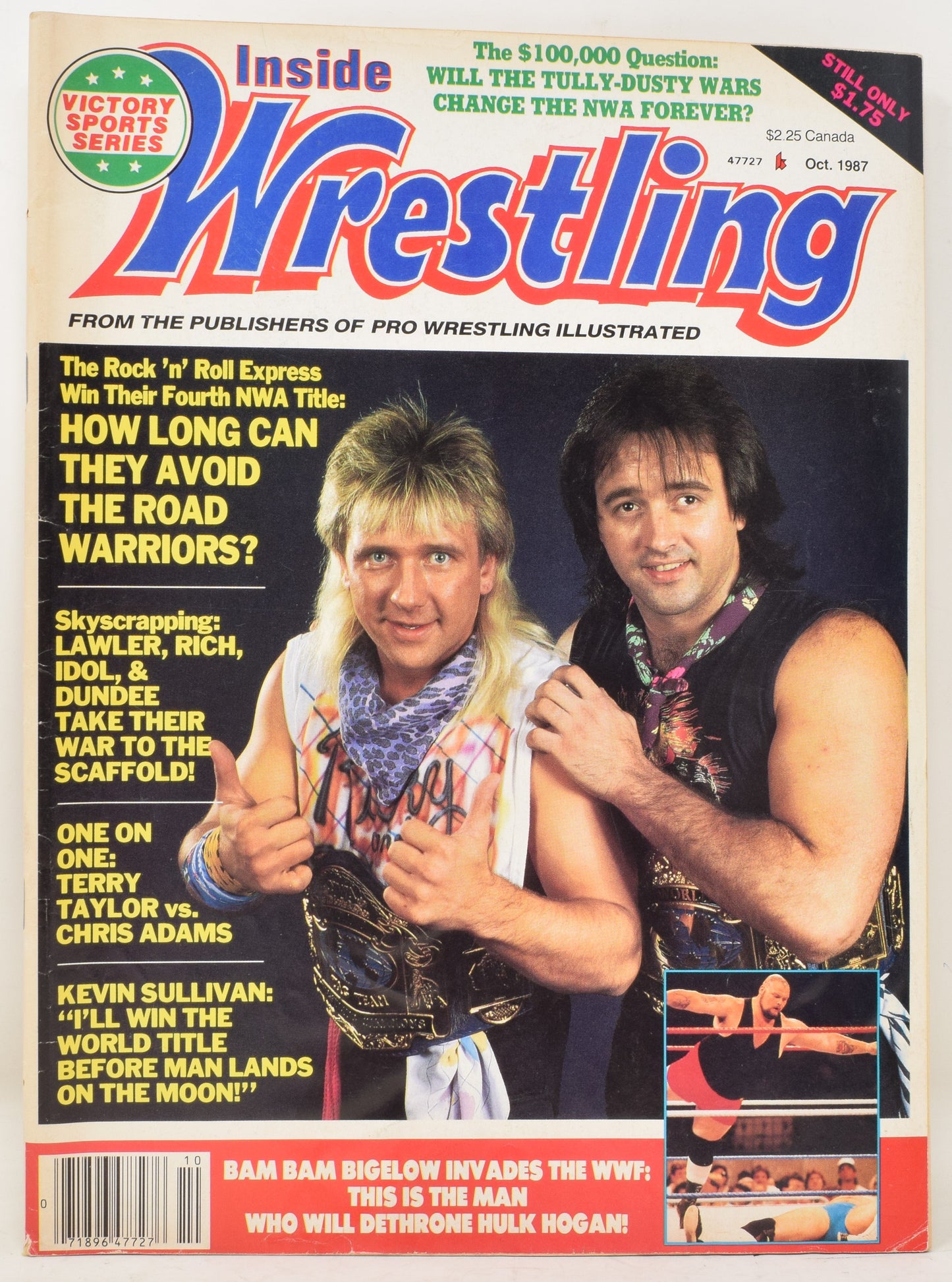 Inside Wrestling Magazine October 1987 VG Road Warriors WWF WWE