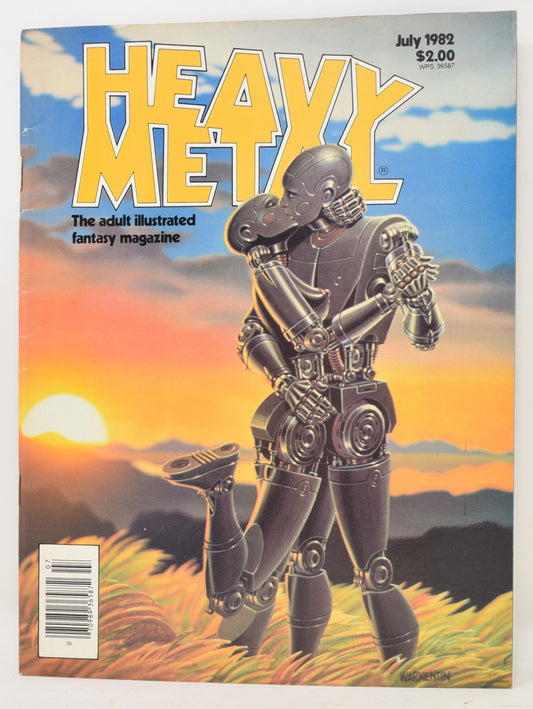 Heavy Metal Magazine Vol 6 4 July 1982 FN Jodorowsky Moebius Robots GGA Kiss