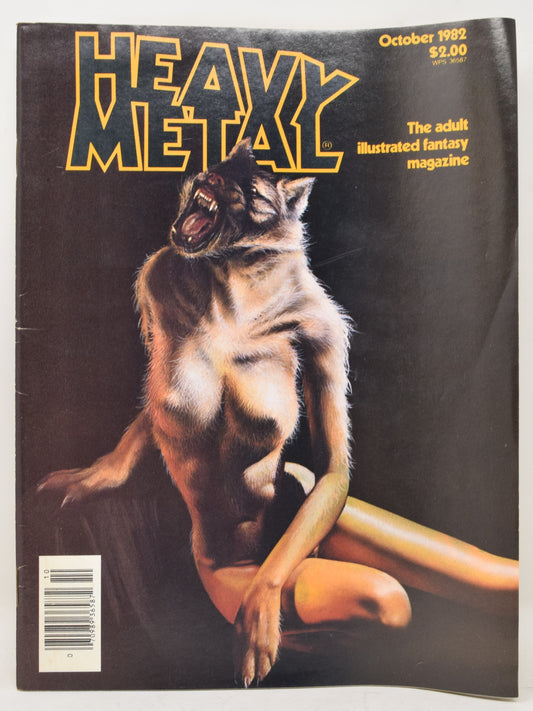 Heavy Metal Magazine Vol 6 7 October 1982 VG FN Milo Manara Werewolf GGA