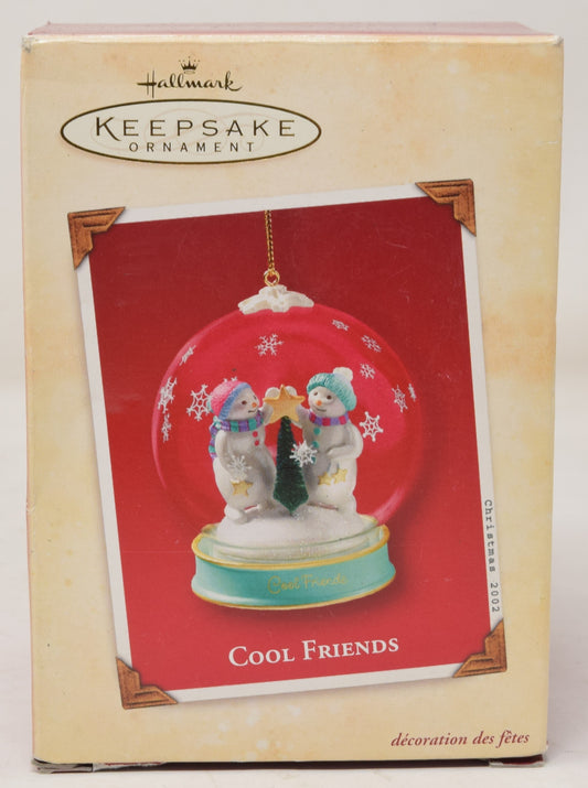 Hallmark Keepsake Ornament Cool Friends Snowman Christmas Tree 2002 NIB