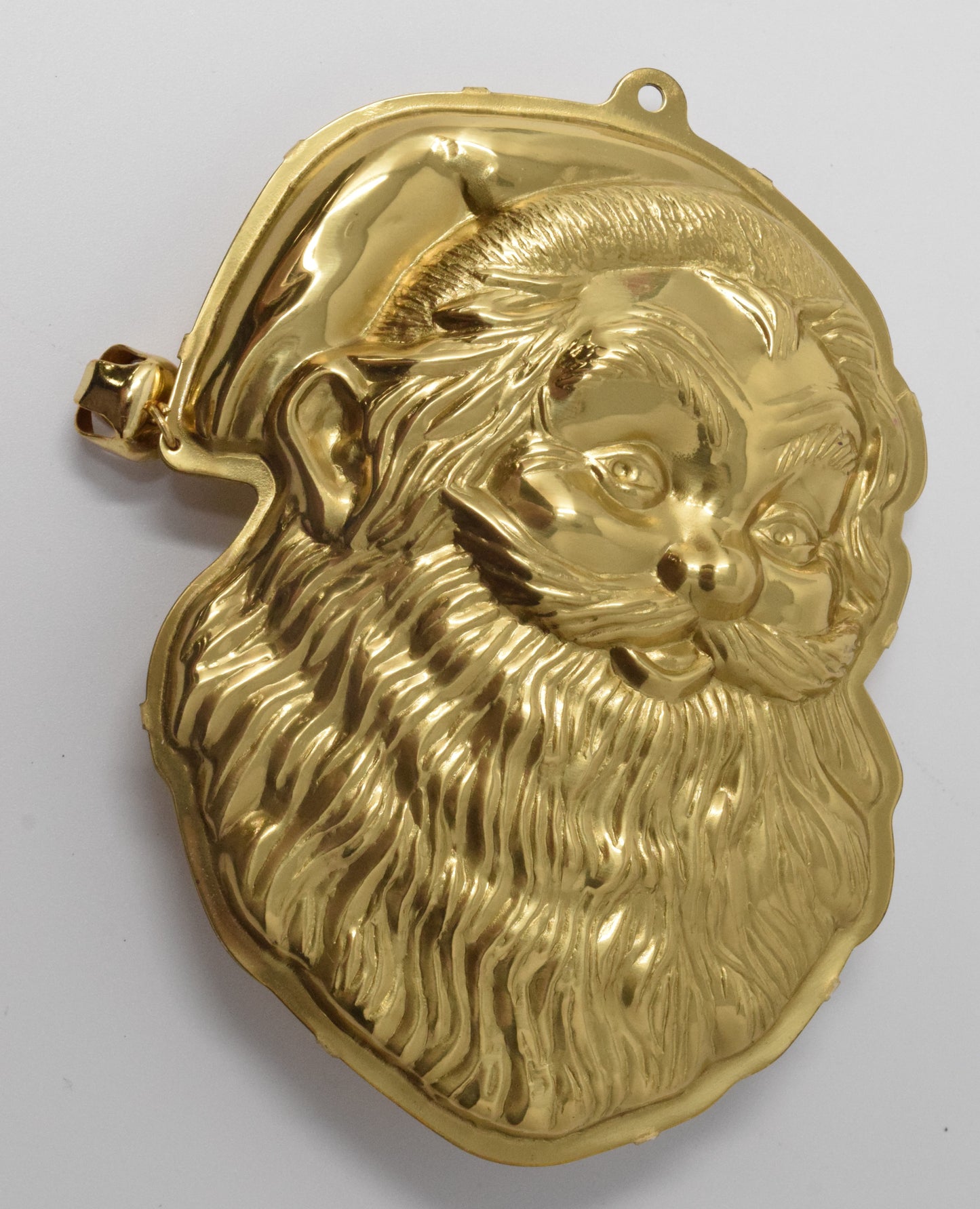 Hallmark Keepsake Brass Santa Christmas Ornament 1983 NIB