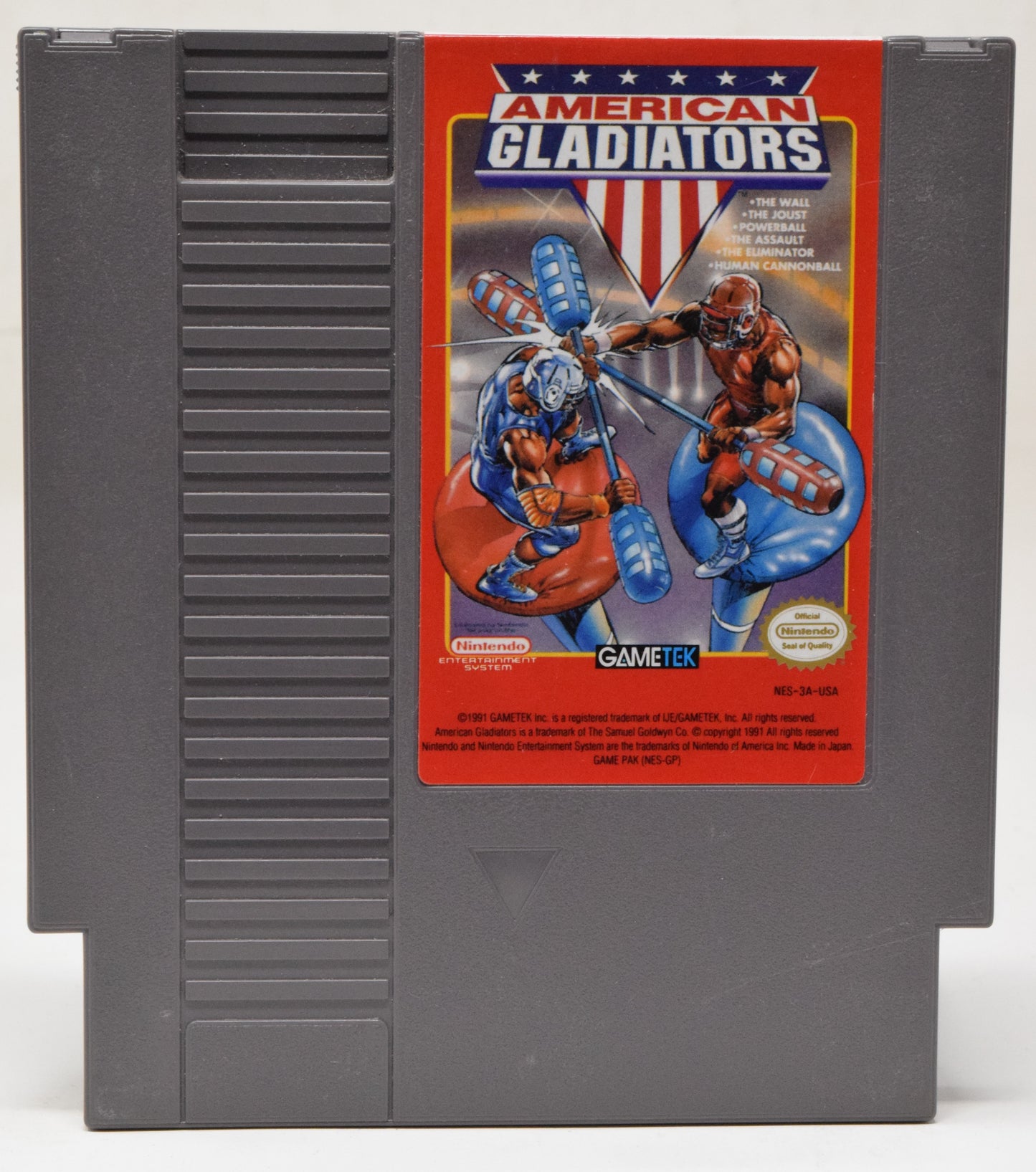 Nintendo NES American Gladiators Gametek Video Game Cartridge