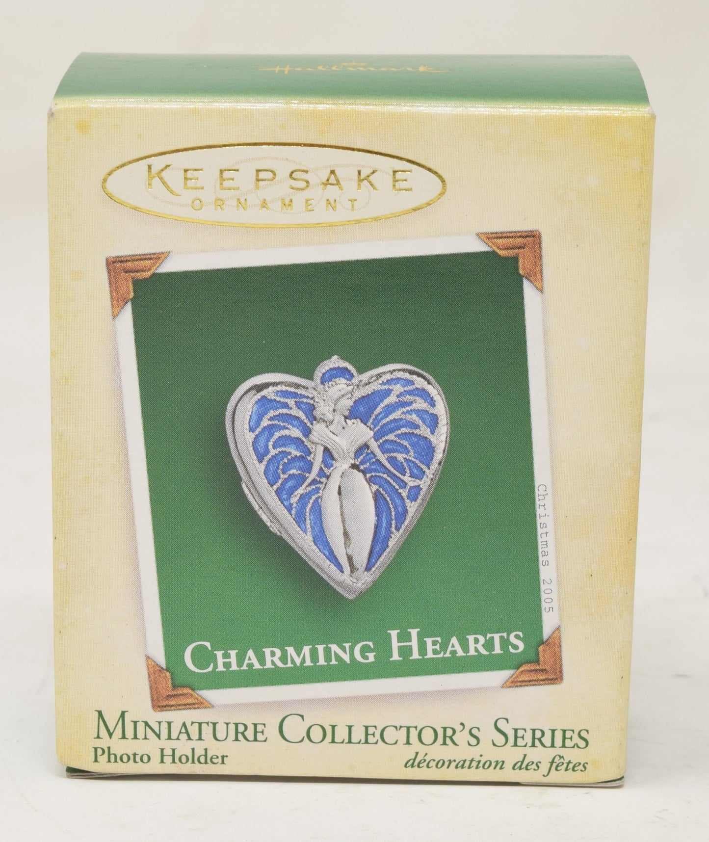 Hallmark Keepsake Ornament Charming Hearts Heart Photo Locket Christmas Tree 2005 NIB