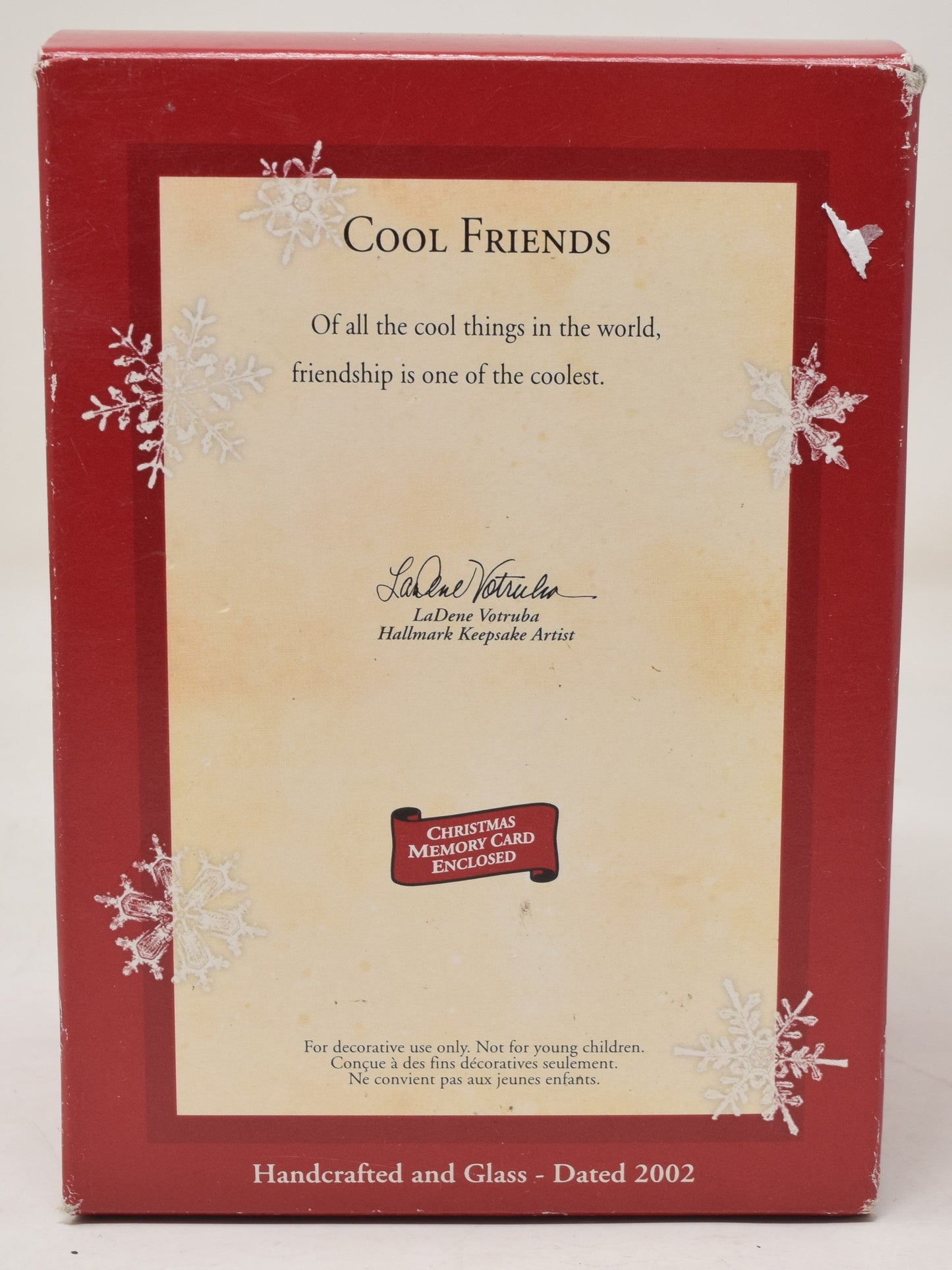 Hallmark Keepsake Ornament Cool Friends Snowman Christmas Tree 2002 NIB