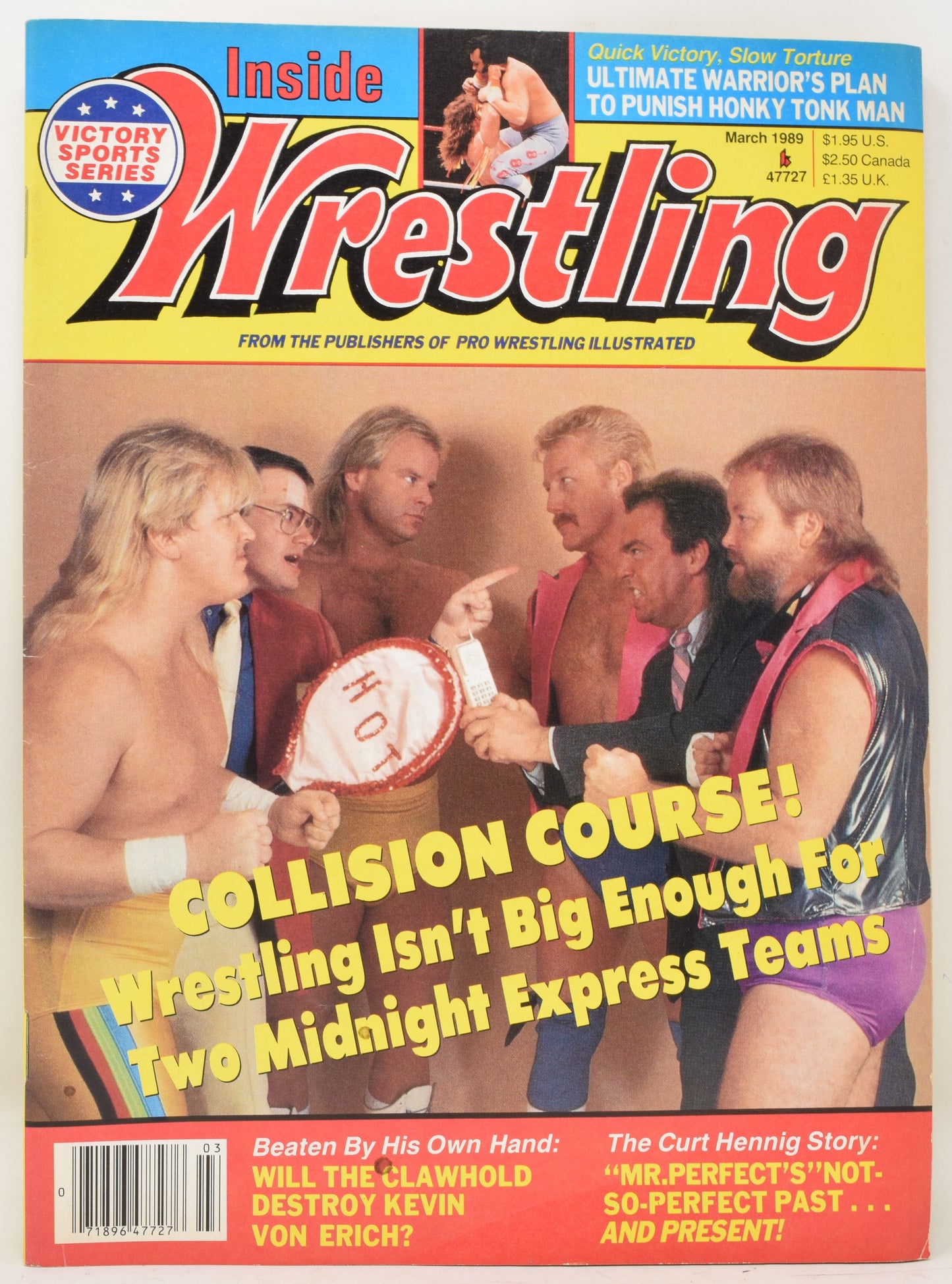 Inside Wrestling Magazine March 1989 FN Ultimate Warrior WWF WWE