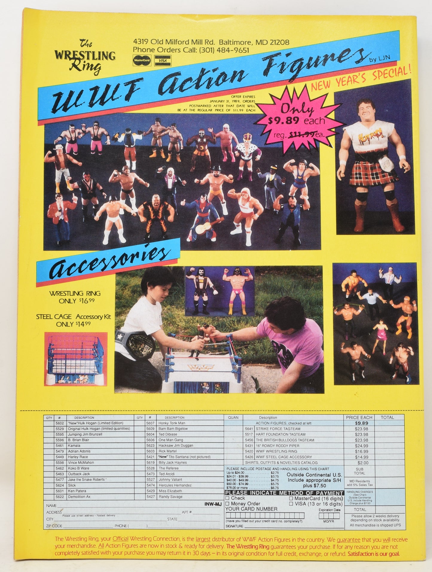 Inside Wrestling Magazine March 1989 FN Ultimate Warrior WWF WWE