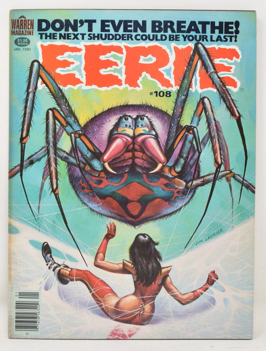 Eerie Magazine 108 Warren 1980 FN VF Giant Spider GGA Mike Zeck Larry Hama