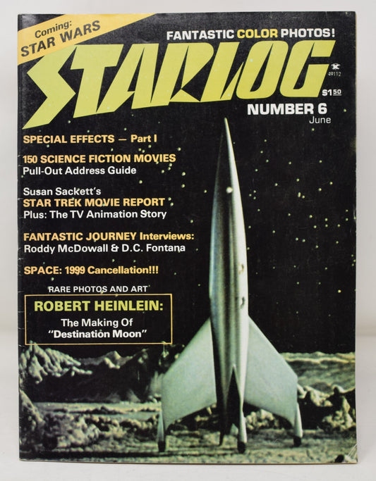 Starlog Magazine 6 June 1977 FN Star Trek robert Heinlein Destination Moon