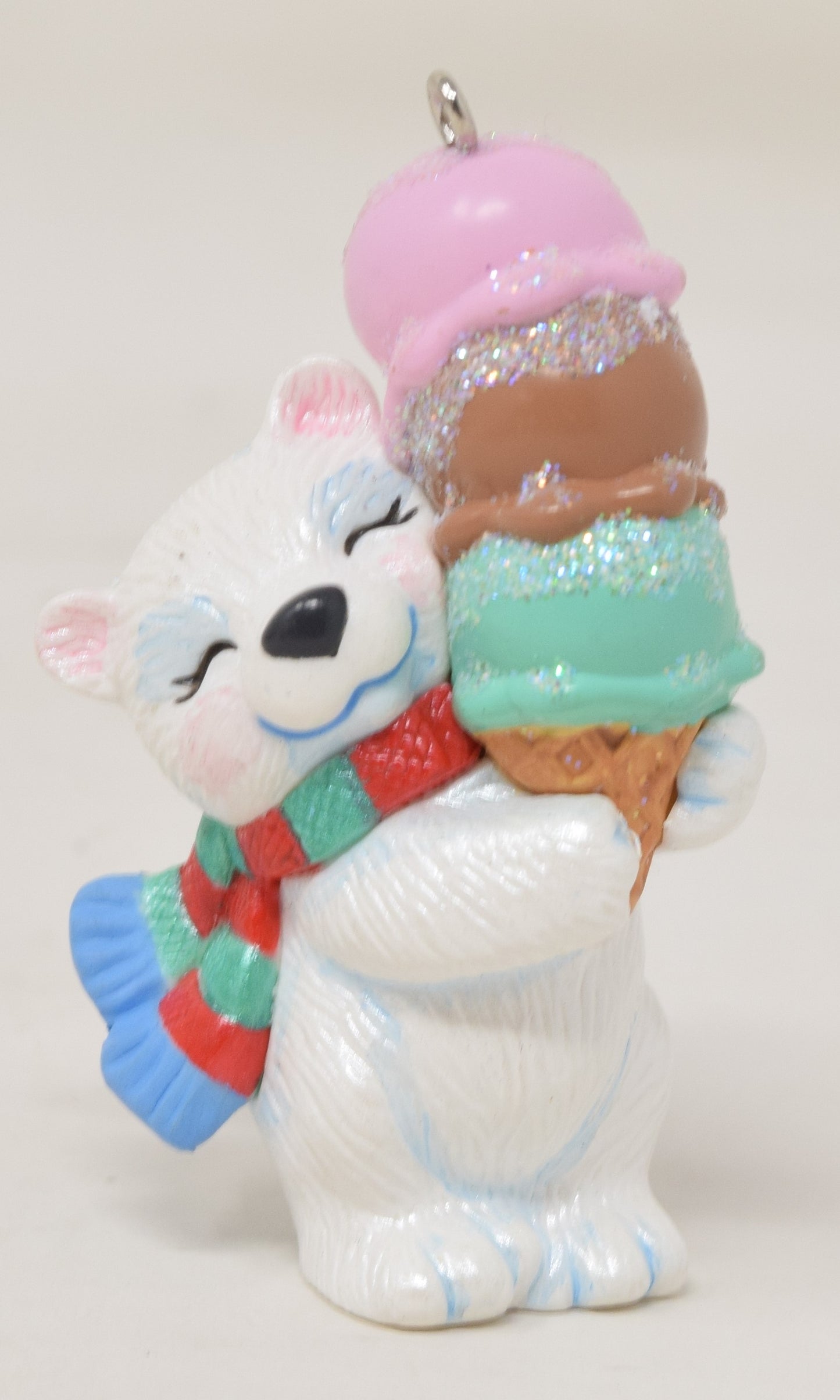 Hallmark Keepsake Ornament Triple Dippin Bear Ice Cream Christmas Tree 2005 NIB