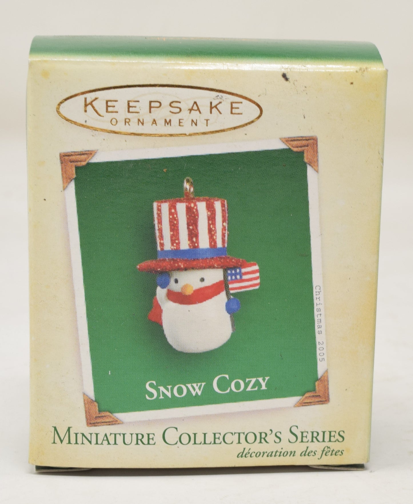 Hallmark Keepsake Ornament Snow Cozy Snowman Christmas Tree 2005 NIB