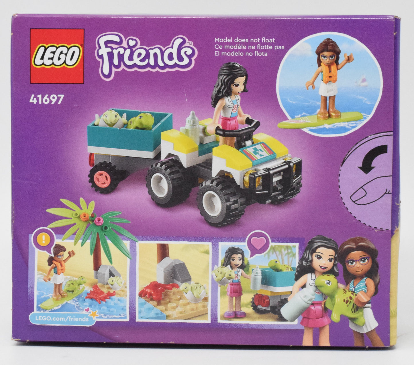 Lego Friends Turtle Protection Vehicle Set 41697 New NIB Surfboard Crab