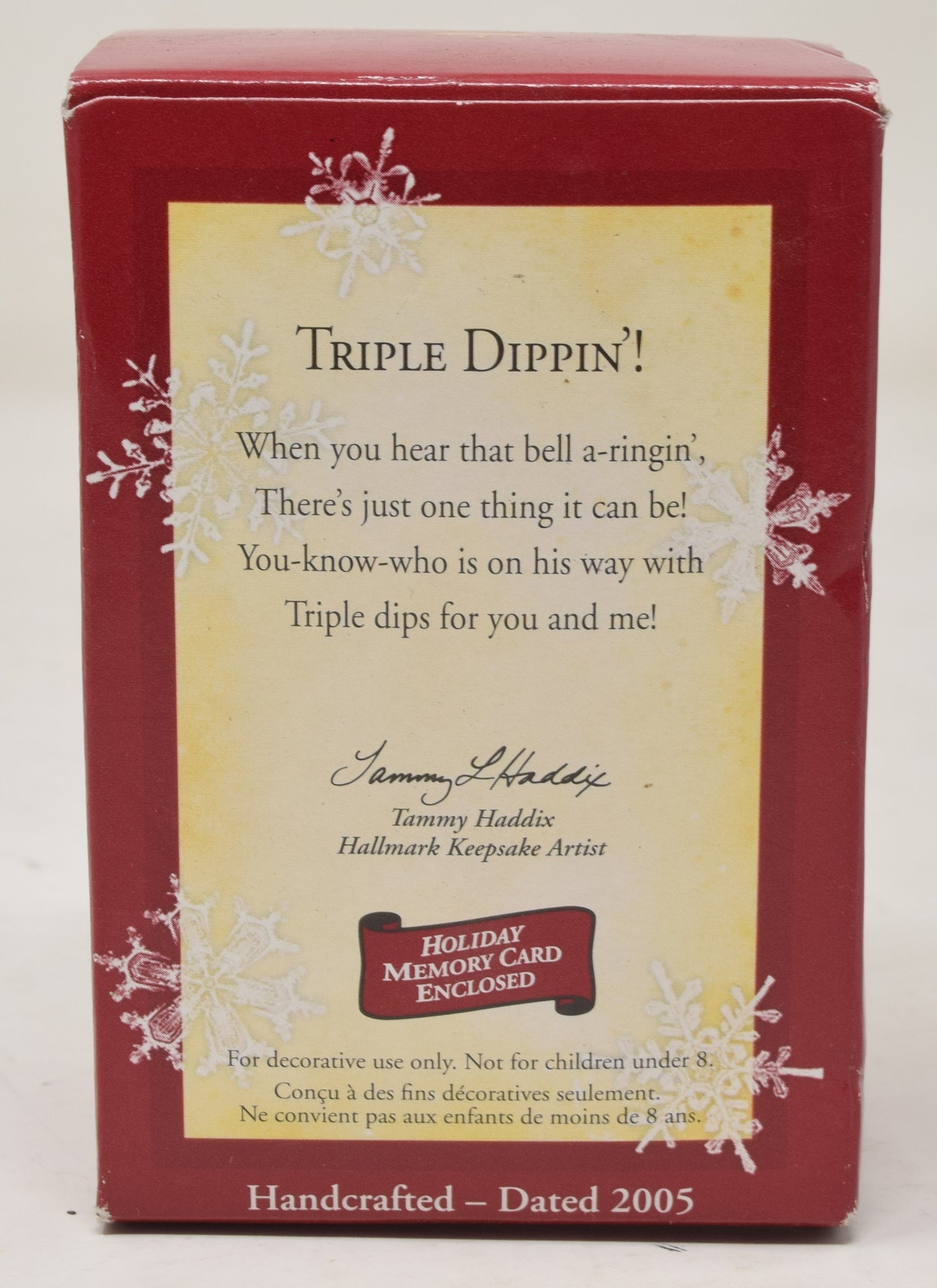 Hallmark Keepsake Ornament Triple Dippin Bear Ice Cream Christmas Tree 2005 NIB