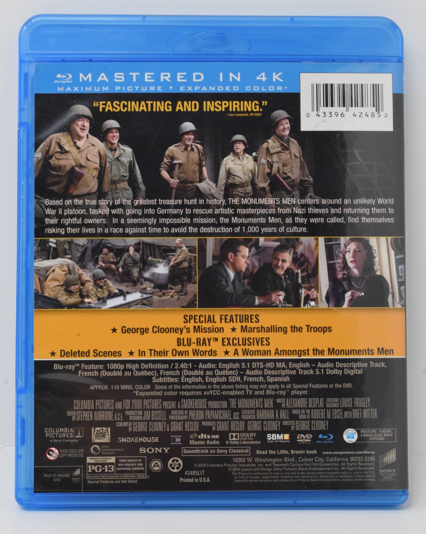 The Monuments Men DVD Blu-ray