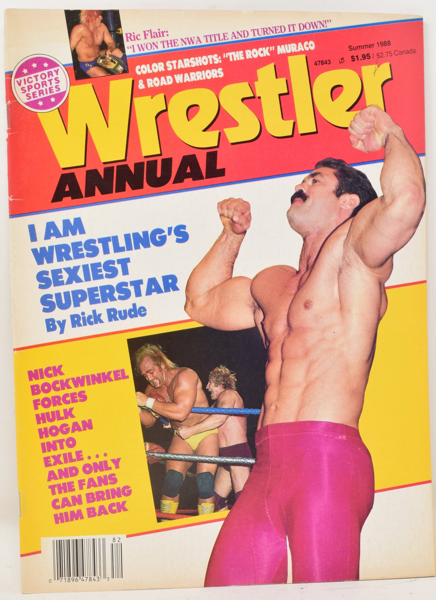 Wrestler Annual Magazine Summer 1988 FN VF Rick Rude Ric Flair WWE WWF