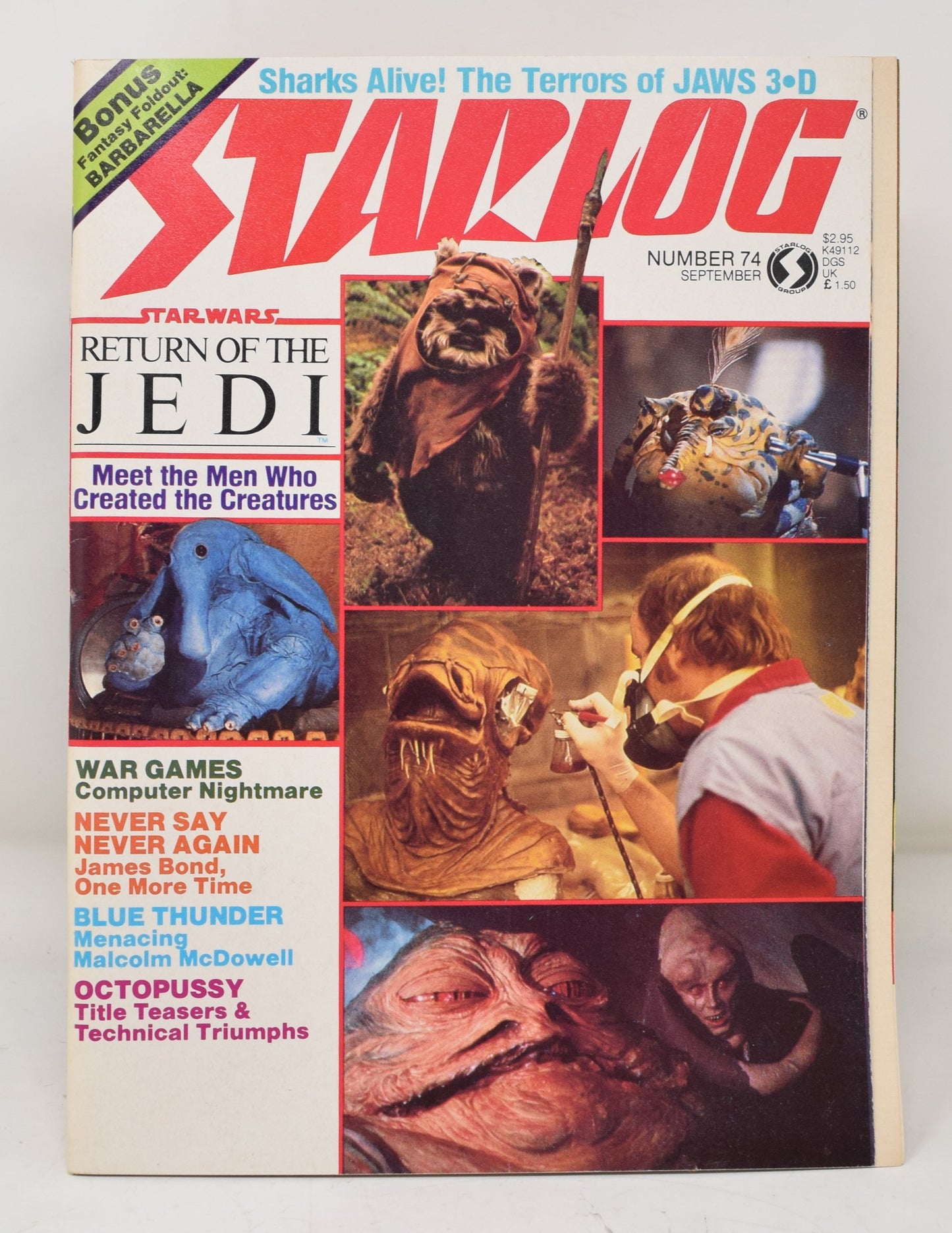 Starlog Magazine 74 June 1983 NM- 9.2 Star Wars Return Of The Jedi Ewoks James Bond 007