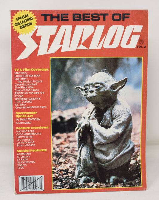 Best Of Starlog Magazine 2 1981 FN VF Star Wars Yoda Star Trek Harrison Ford Lou Ferrigno