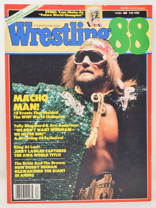 Wrestling 88 Magazine Fall 1988 FN VF Macho Man Andre The Giant Sting WWE WWF