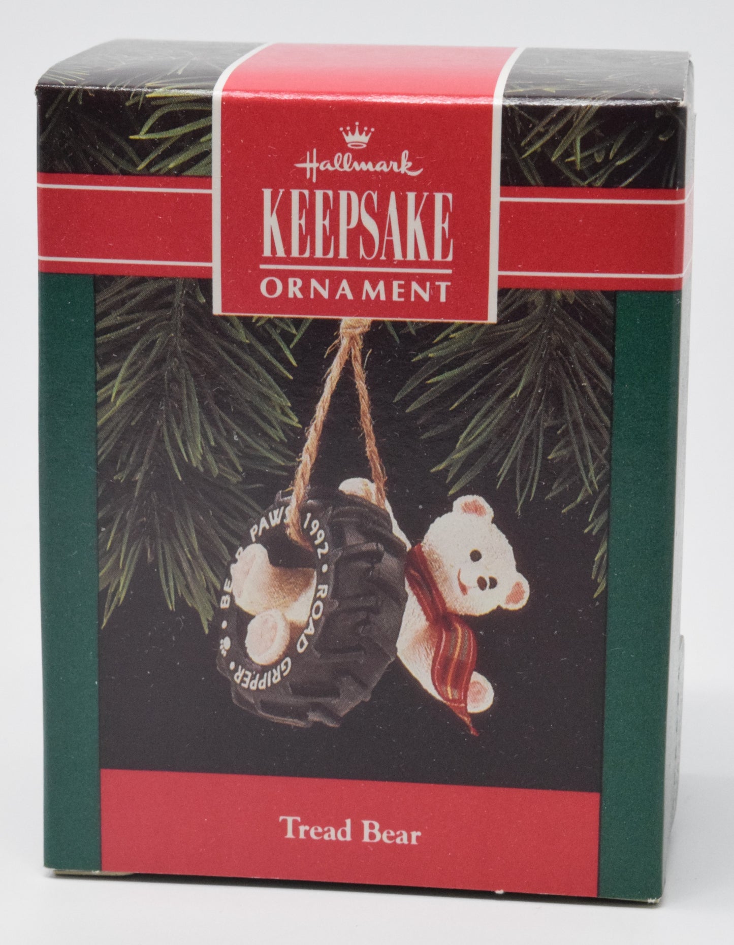 Hallmark Keepsake Tread Bear Christmas Ornament 1992 NIB