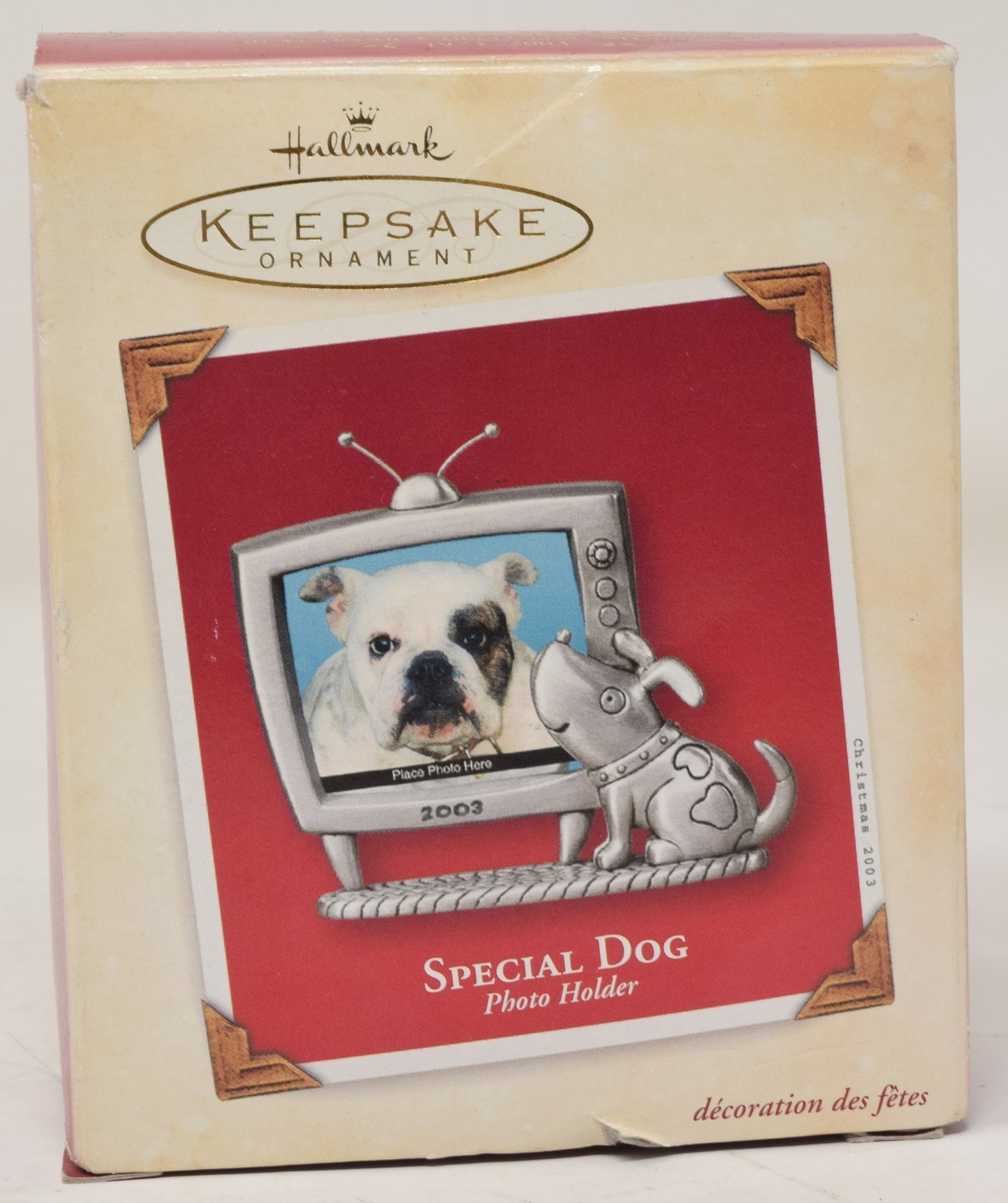 Hallmark Keepsake Ornament Special Dog Photo Frame Christmas Tree 2003 NIB