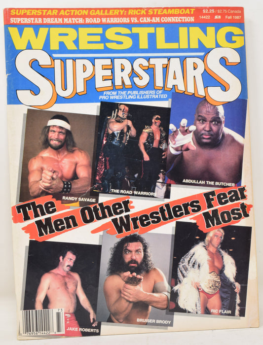 Wrestling Superstars Magazine Fall 1987 VG FN Randy Savage Ric Flair WWE WWF