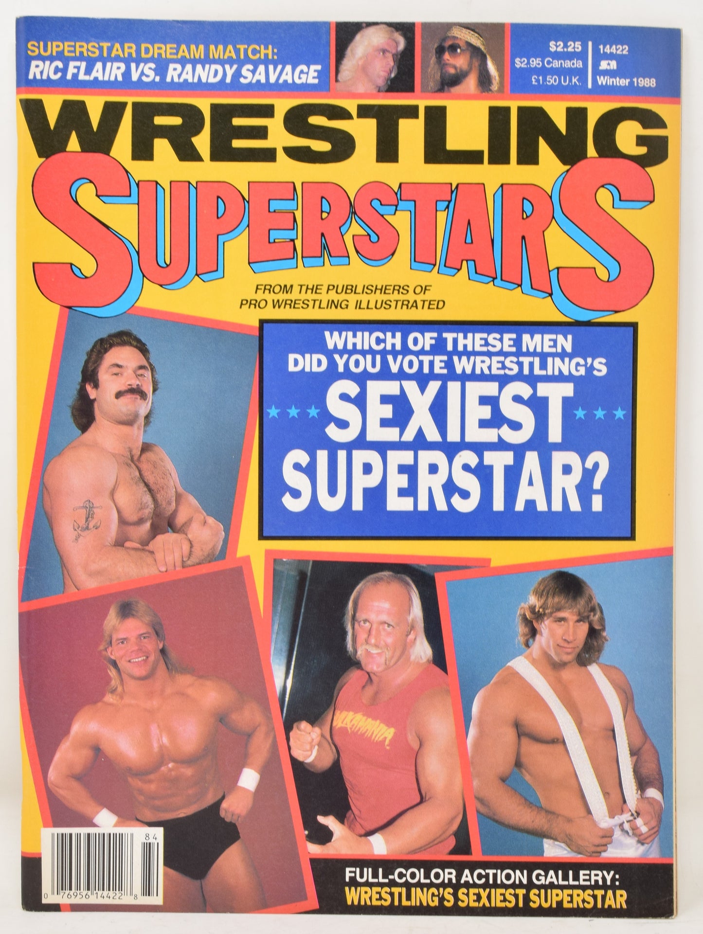 Wrestling Superstars Magazine Winter 1988 VF Hulk Hogan Ric Flair WWE WWF