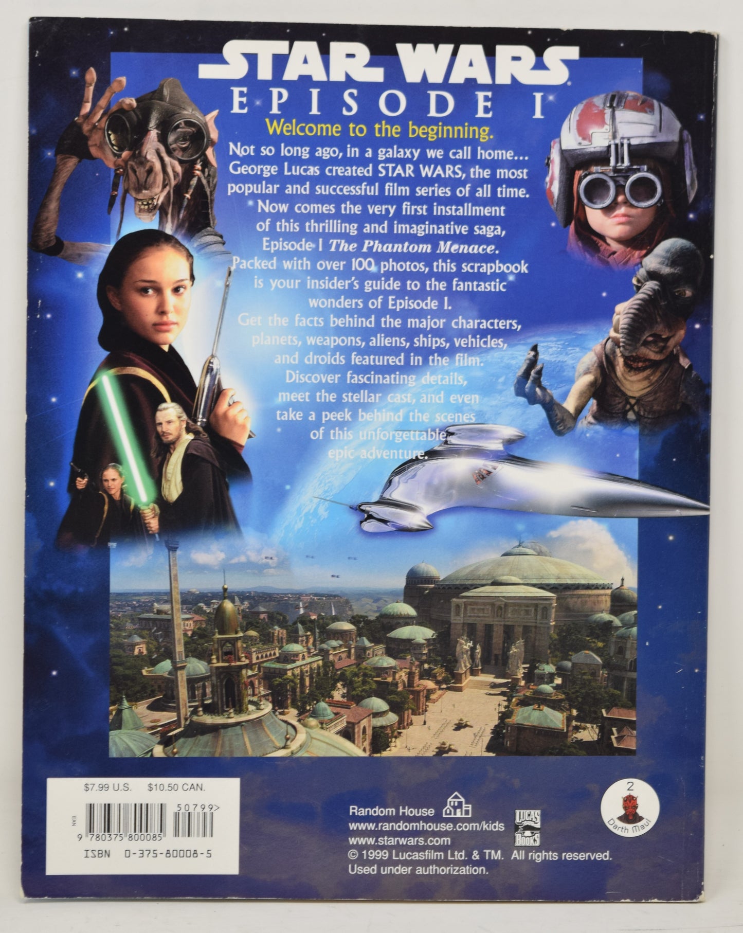 Star Wars Phantom Menace Scrapbook 1999