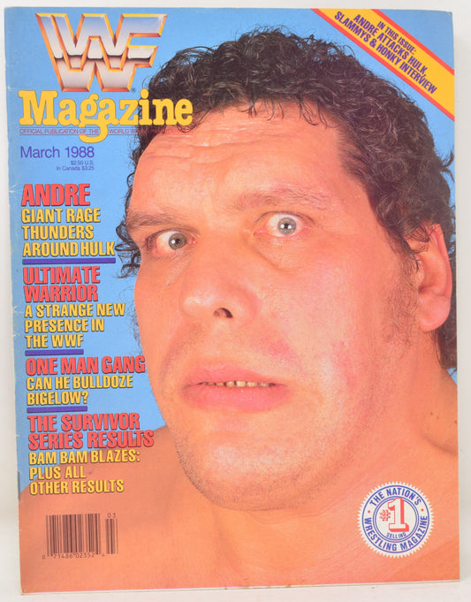 WWF Magazine March 1988 FN Andre The Giant Ultimate Warrior WWE