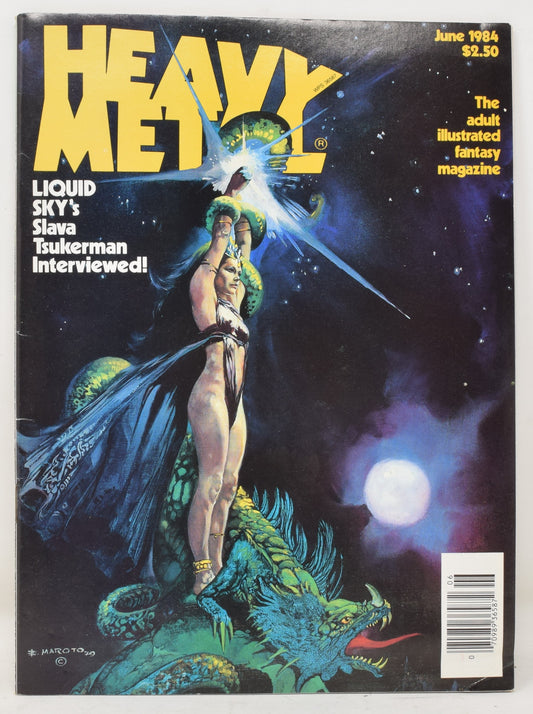 Heavy Metal Magazine Vol 8 3 June 1984 FN VF GGA Moebius Jodorowsky