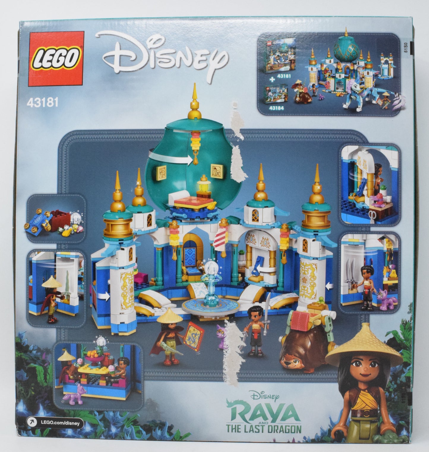 Lego Disney Raya Last Dragon Heart Palace Set 43181 New NIB