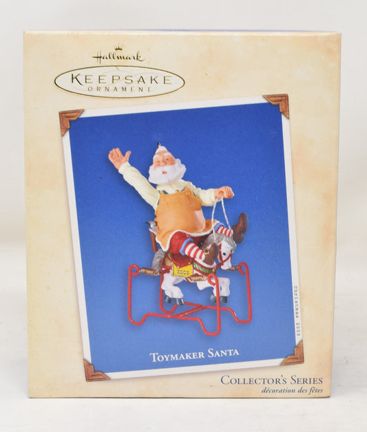 Hallmark Keepsake Ornament Toymaker Santa Claus Hobby Horse Christmas Tree 2003 NIB