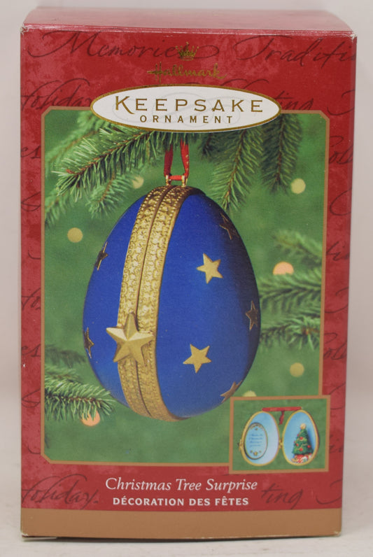 Hallmark Keepsake Ornament Christmas Tree Surprise Porcelain Egg 2000 NIB