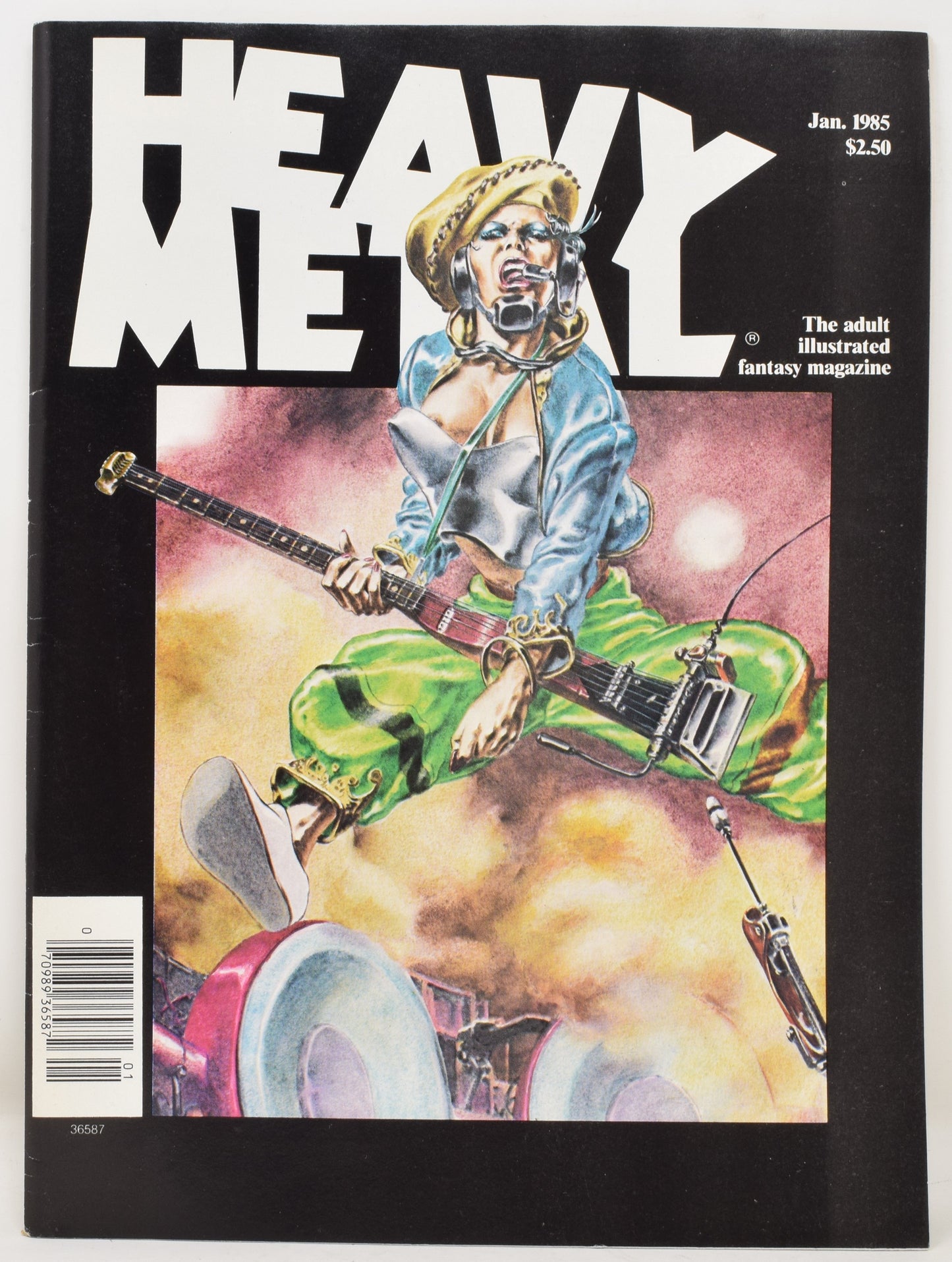 Heavy Metal Magazine Vol 8 10 January 1985 VF GGA Charles Burns Milo Manara