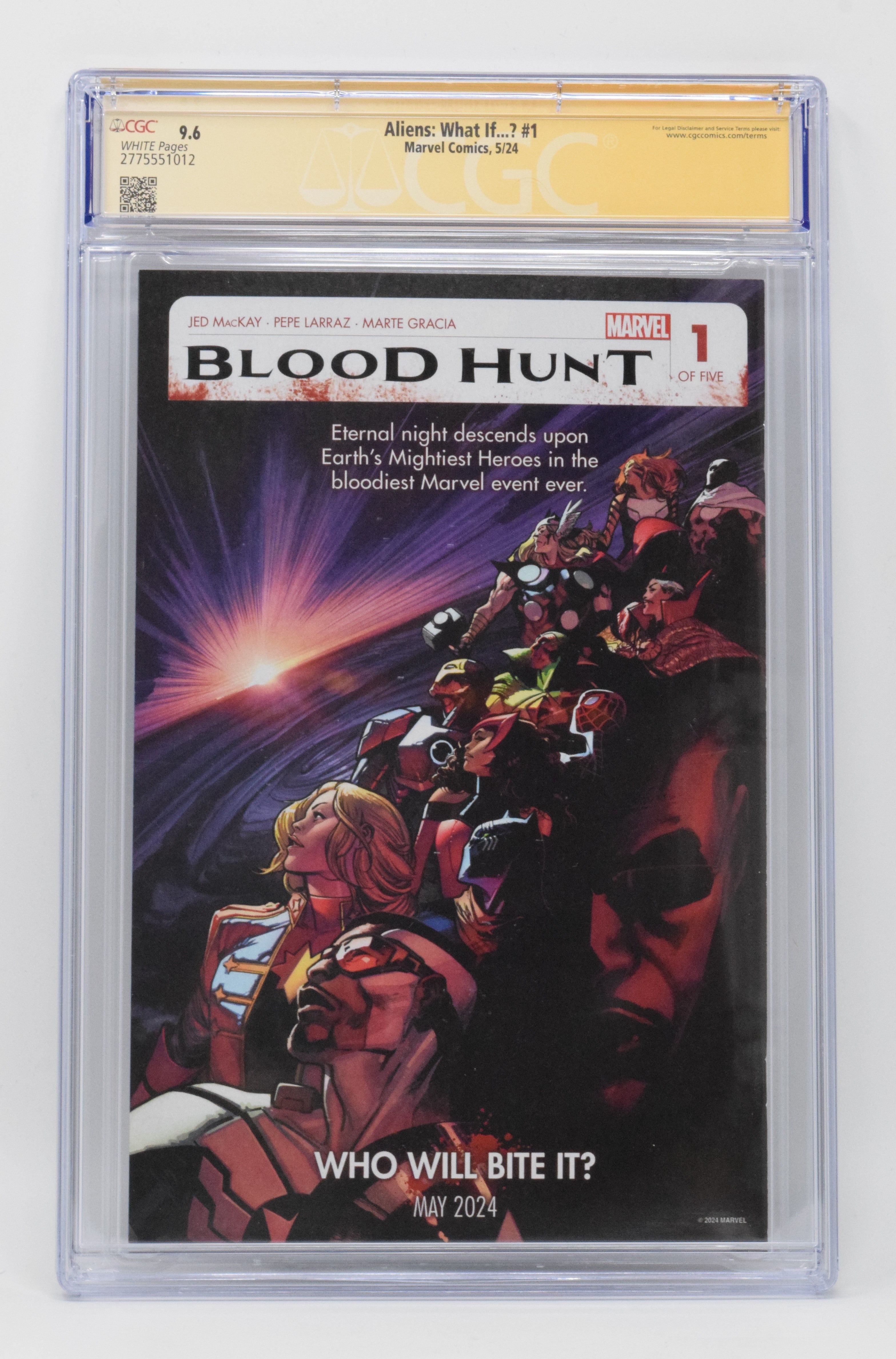 Aliens What If #1 A Marvel Phil Noto CGC SS 9.6 SIGNED 4x Leon + Paul
