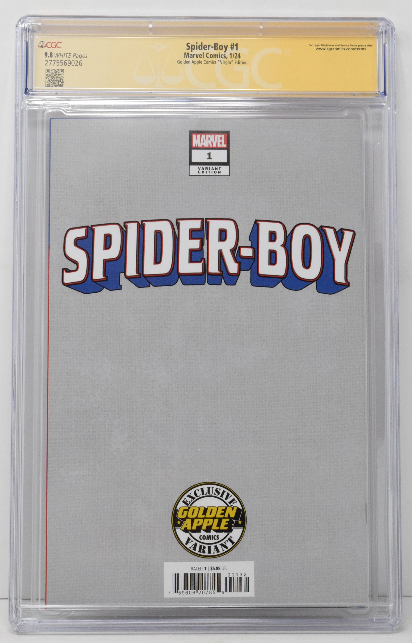Spider-Boy #1 Marvel 2023 Skan Hulk 181 Virgin CGC SS 9.8 SIGNED Dan Slott - Golden Apple Comics