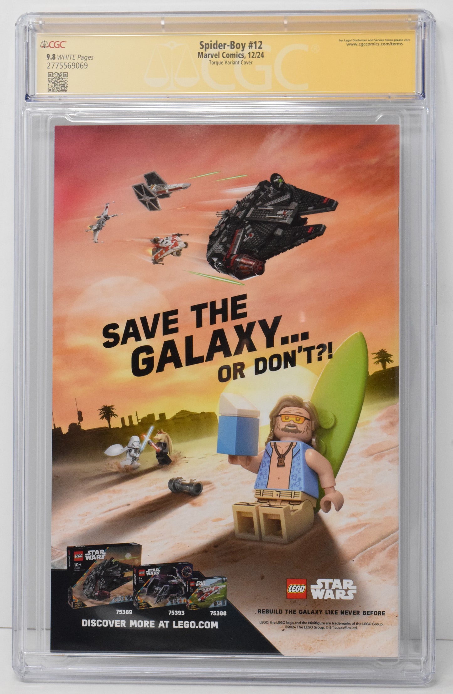 Spider-Boy #12 C Elizabeth Torque (10/23/2024) Marvel CGC SS 9.8 SIGNED Dan Slott