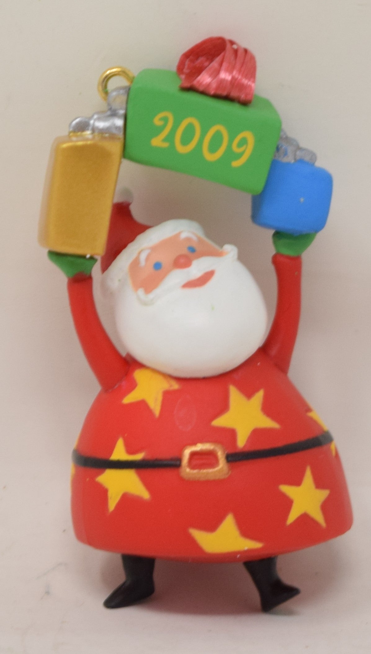 Hallmark Keepsake Ornament Festive Santa Mini Christmas Tree 2009 NIB