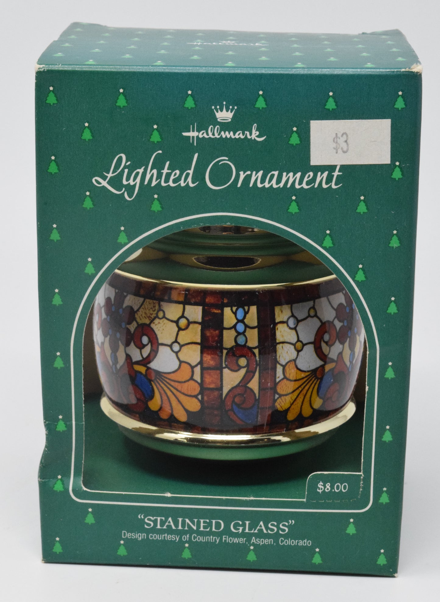 Hallmark Keepsake Stained Glass Christmas Ornament 1984 NIB