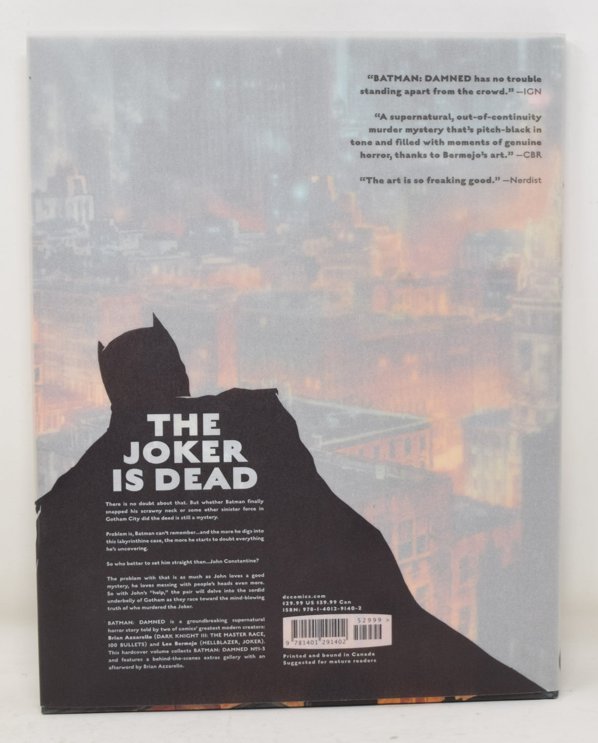 Batman Damned HC w Dust Jacket DC 2019 NM New - Golden Apple Comics
