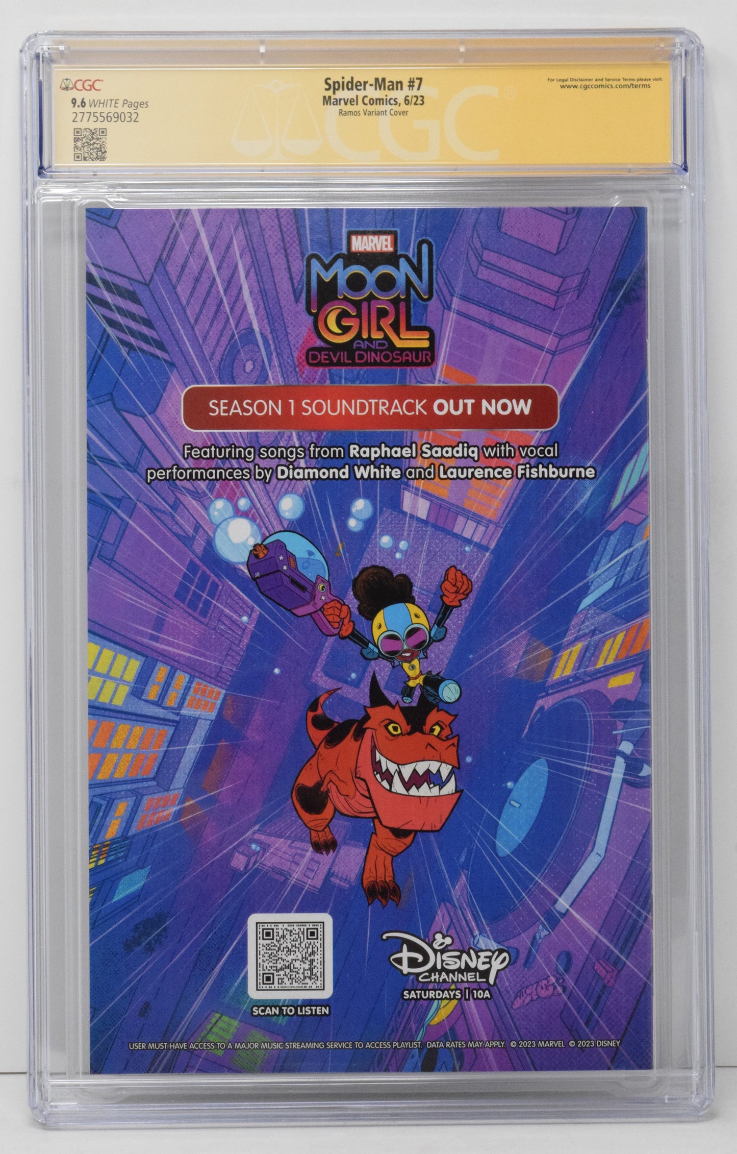 Spider-Man #7 D Marvel 2023 NM Humberto Ramos 1st Spider-Boy CGC SS 9.6 SIGNED Dan Slott