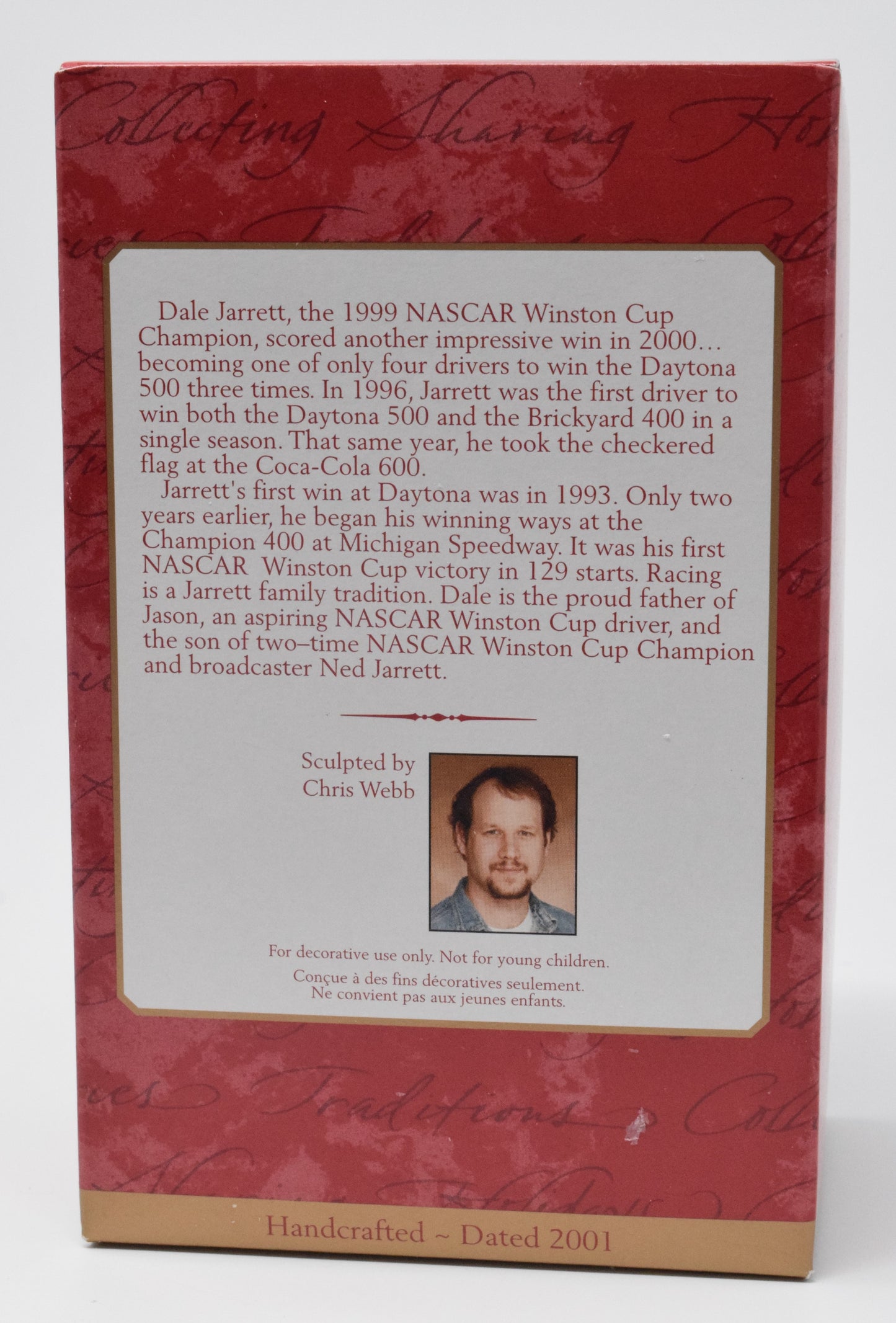 Hallmark Keepsake Dale Jattett Nascar Christmas Ornament NIB