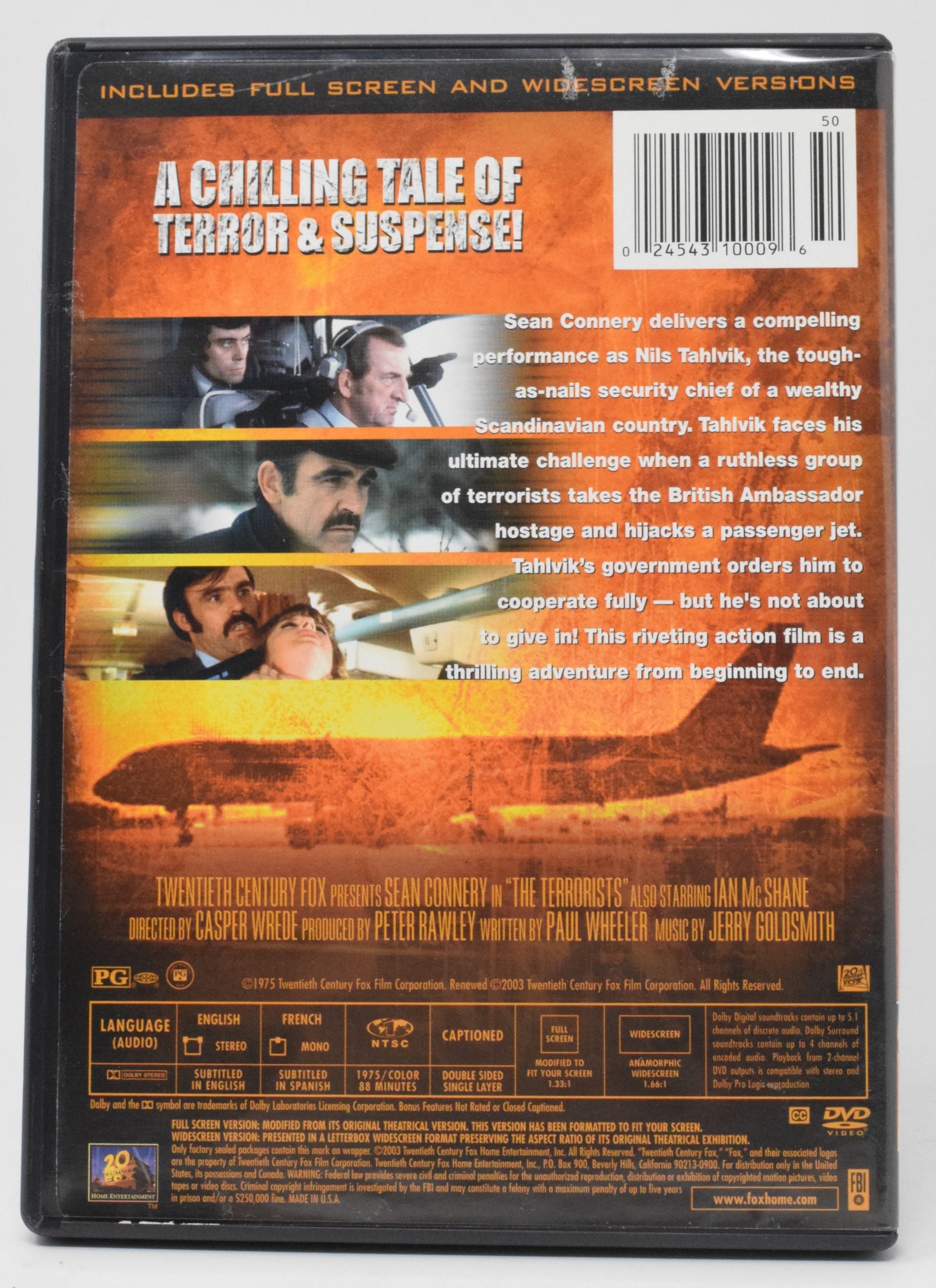 Sean Connery The Terrorists DVD