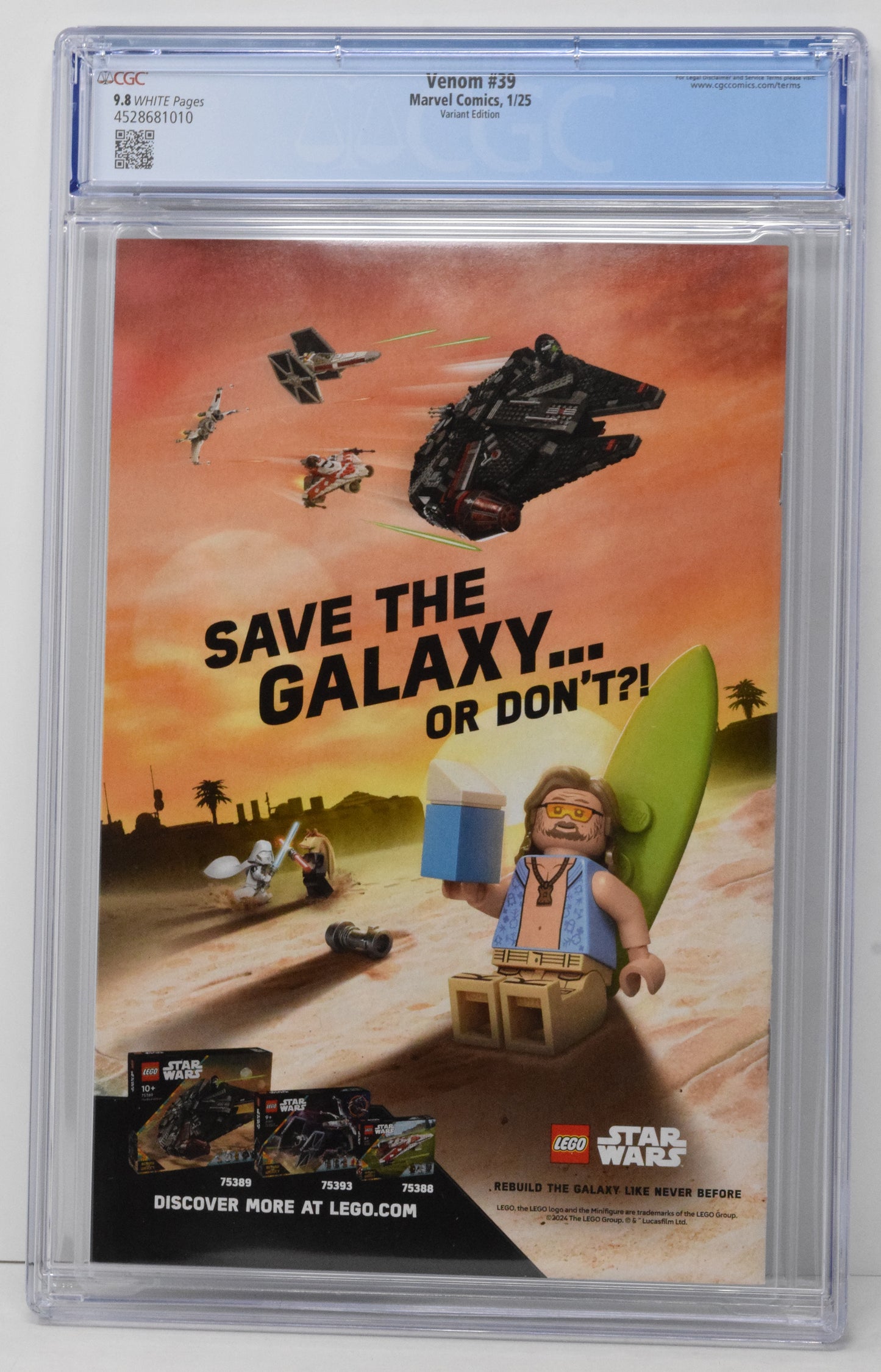 Venom #39 B Carlos Gomez Foreshadow All New Venom Variant (11/13/2024) Marvel CGC 9.8