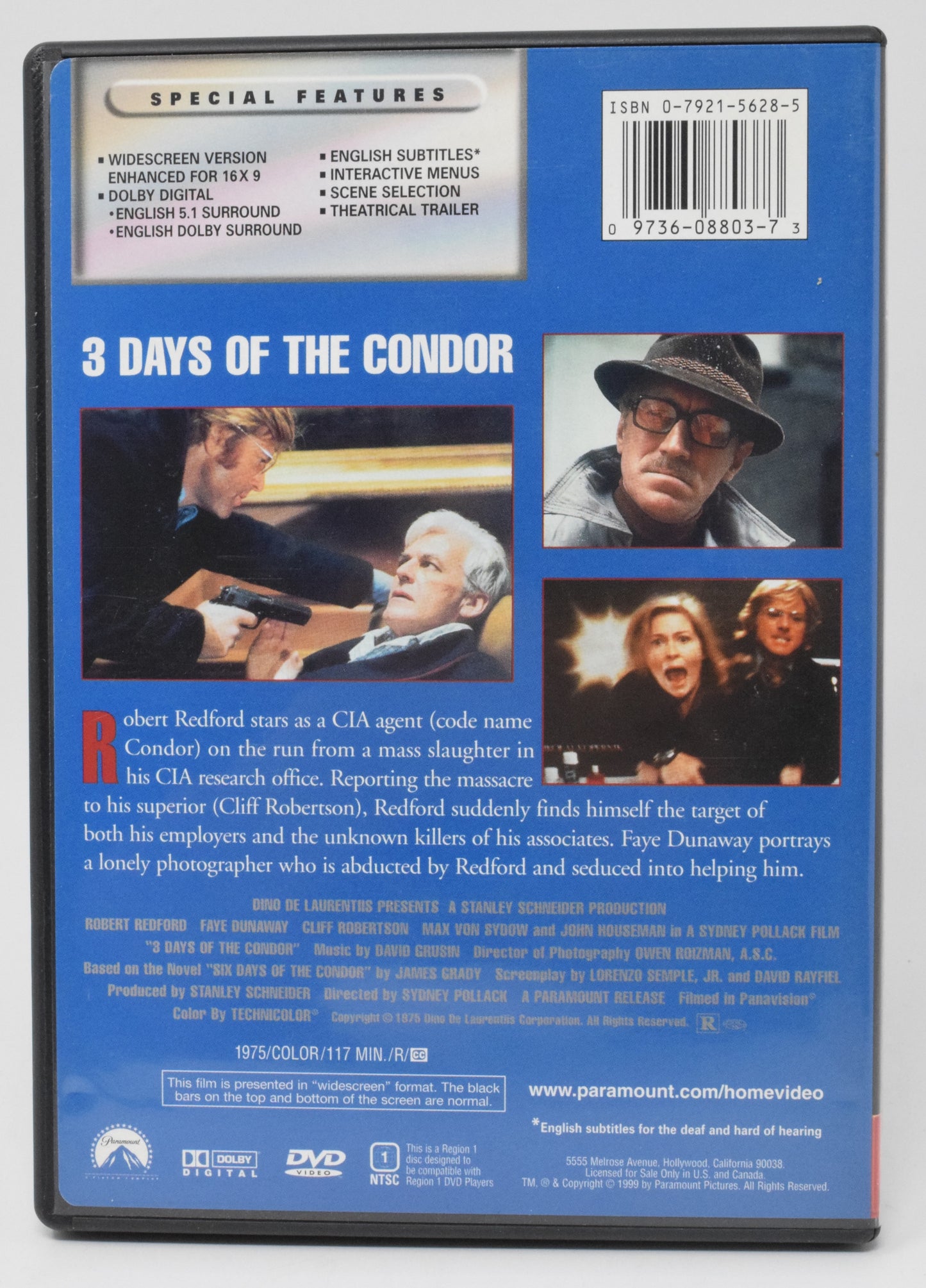 3 Days Of The Condor DVD Widescreen Collection