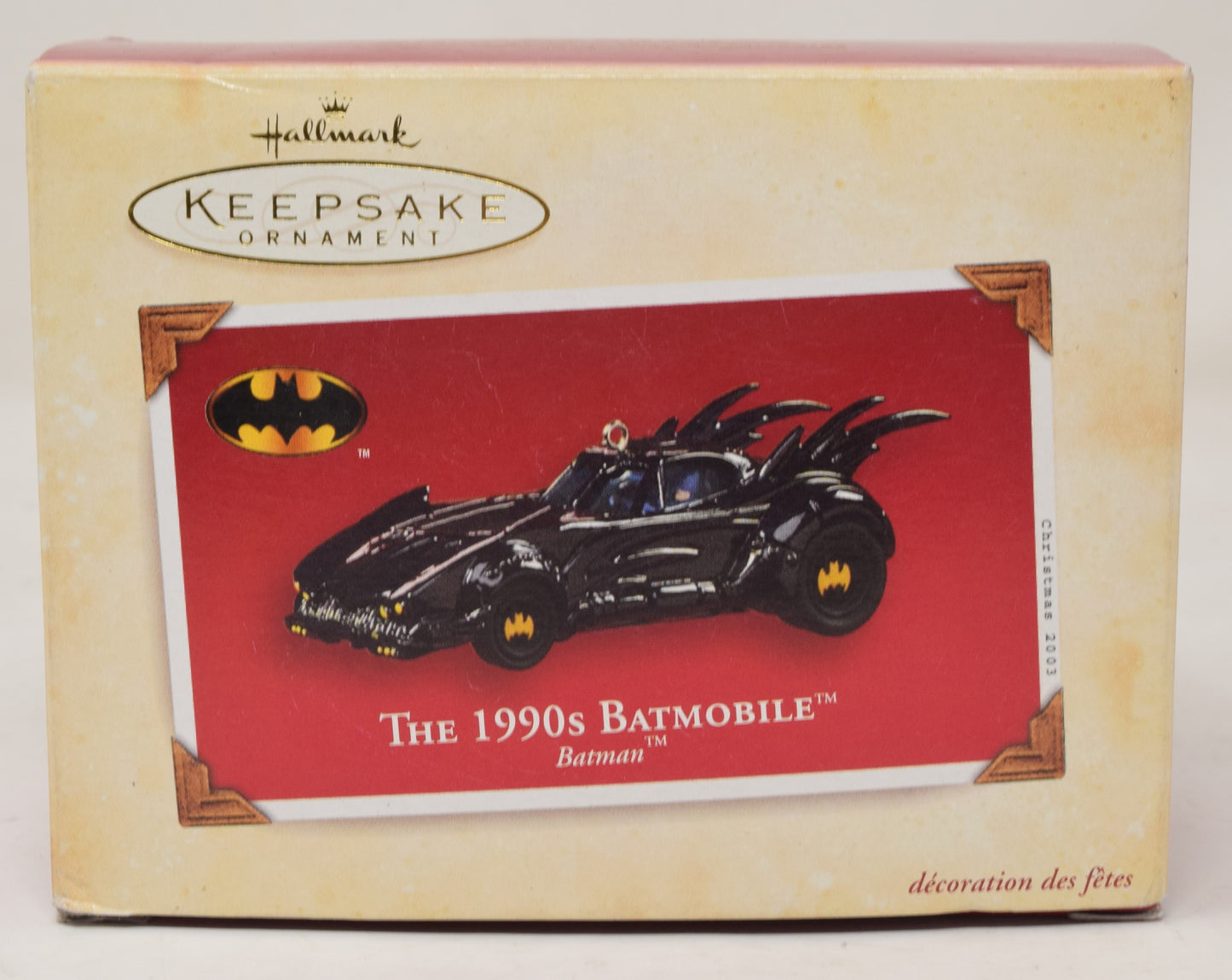 Hallmark Keepsake Ornament Batman 1990s Batmobile Christmas Tree 2003 NIB