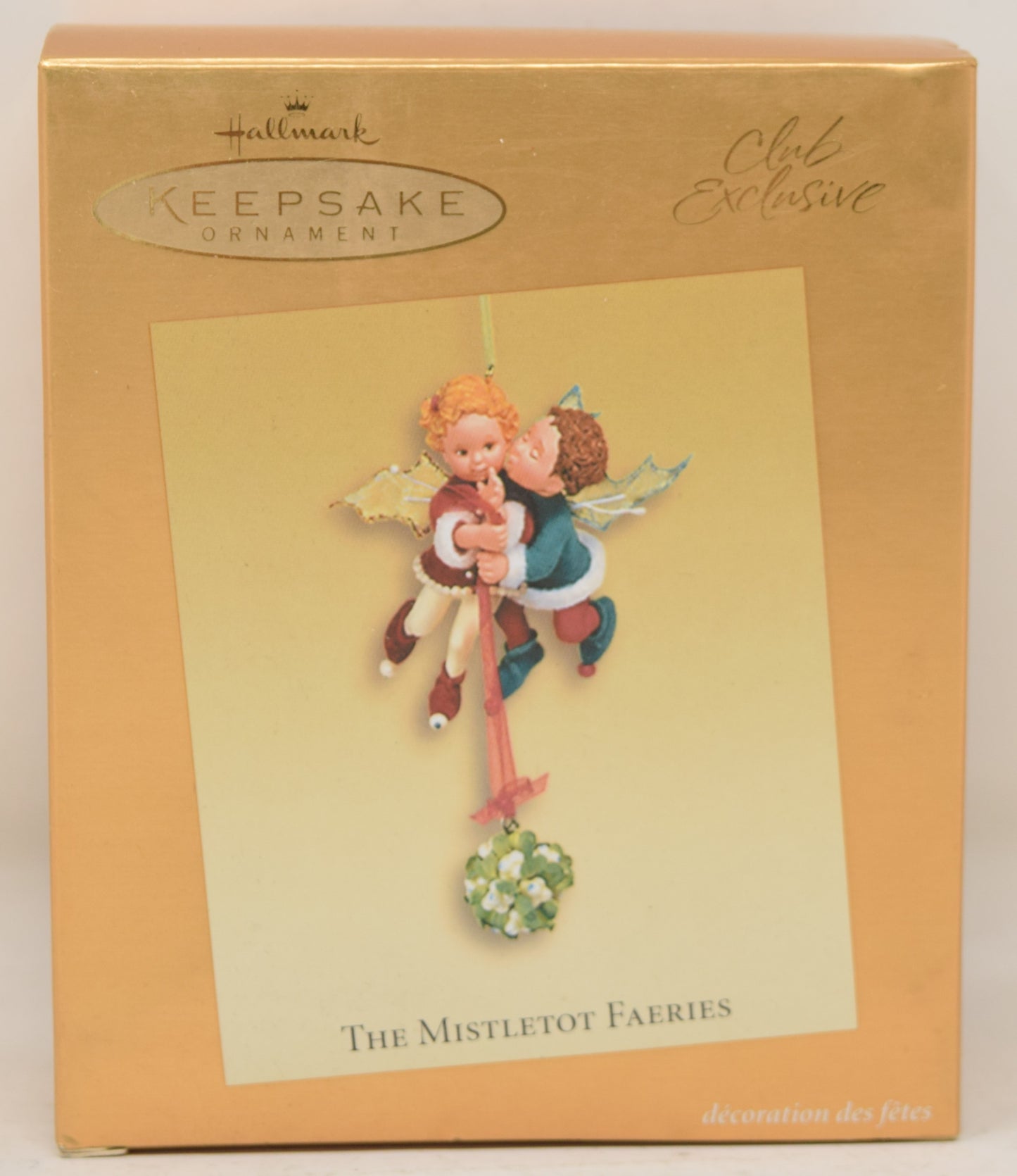 Hallmark Keepsake Ornament Mistletot Faeries Christmas Tree 2003 NIB