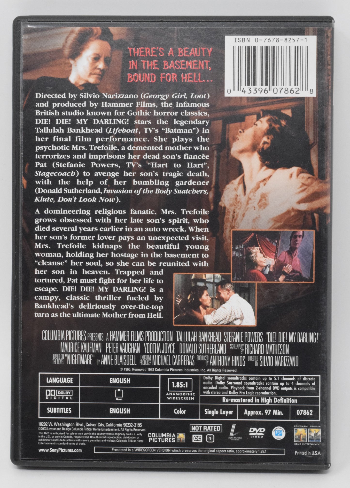 Die! Die! My Darling! DVD